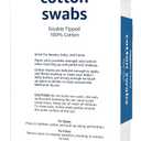 Amazon Basics Double-Tipped Cotton Swabs for Personal Hygiene and Baby Care, Cotton, Versatile, Baby Safe, 500 Count