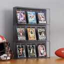 Magnetic Card Holder 35pt One Touch for Trading Cards Holder Card Protectors Hard Plastic Magnetic Card Case for Sports Card Baseball Card and Game Card Holder Display Case (100 Pack)