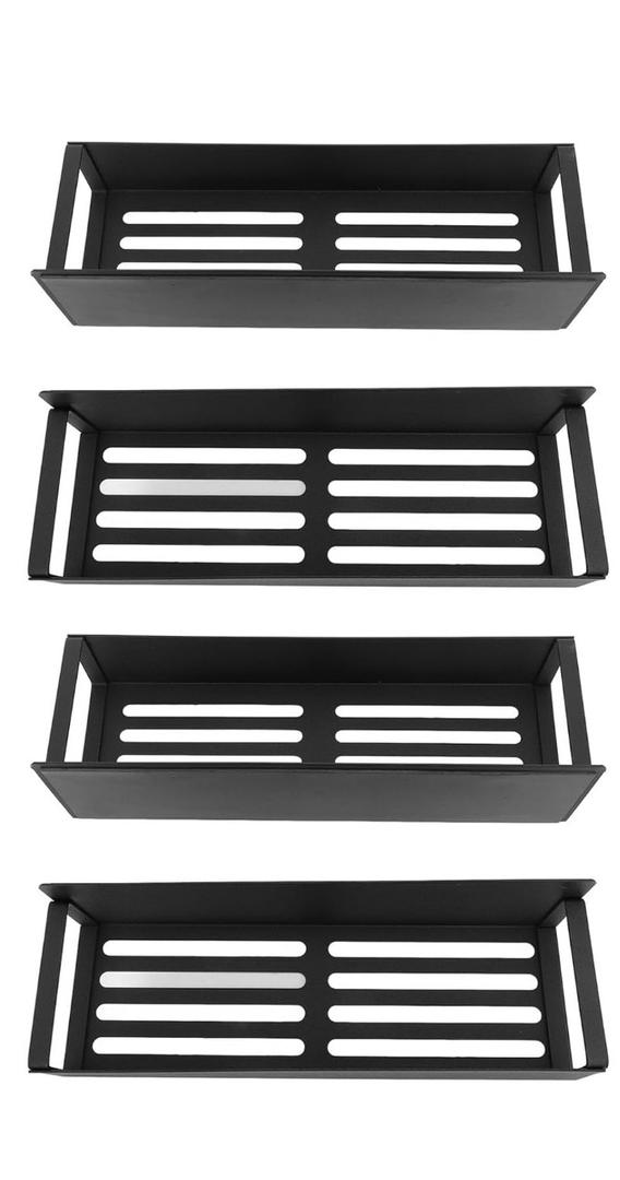 Side Refrigerator Storage Rack, Powder Coating Iron Magnetic Kitchen Shelf, Wall Mounted Rack | Refrig Side Rack | Fridge Organizer Shelf for Kitchen (4PCS)