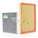 StaunchAuto Engine and Cabin Air Filter Set for 2011-2024 Dodge Ram 1500 (NOT FOR 6.2L TRX), 2019-2024 Ram 1500 Classic 2Pack - Automotive Replacement Accessories #CF11671 CA9401
