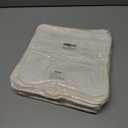 3 x 6 Pack Bamboo Baby Washcloths, 10" X 10", Two Layer Super Absorbent, Soft & Lint Free Bath Face Towel for Babies, Kids, Infant and Newborn, Gentle on Sensitive Skin, White