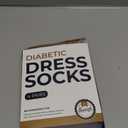 Pembrook Diabetic Dress Socks for Men - 4 Pairs Odor Free Stylish Diabetic Socks for Men Work | Mens Diabetic Socks Casual (Large, Black/Beige/Gray/Navy - 4 Pairs)