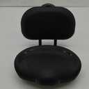 Noseless Bike Seat Cushion for Men & Women - Extra Padding & Comfort Wide Bicycle Seat, Oversized Comfortable Saddle for Peloton Bikes, Exercise Bikes, Electric Bikes, Cruiser Bikes (Backrest Black)