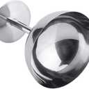 Haofy Ice Cream Cups, Fruit Bowl, Stainless Steel Ice Cream Bowls Resuable Dessert Mousse Cups Dessert Dish for Serving Ice Cream Salad Fruit Pudding(Tall feet)
