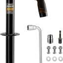 5500 lbs A-Frame Trailer Jack, Heavy Duty Trailer Tongue Jack for RV and Utility Trailer, 20-24V Cordless Drill Compatible, 7-Level Adjustable Drop Leg with 11.4 to 37.2-Inch Lift Range, Black