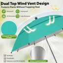 Plant Umbrellas for Outdoor Plants, 3Pack 24” Plants Sun Shade,360°Adjustable Angle, for Garden Beds Potted Flower