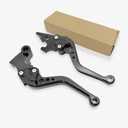Generic Front Brake Clutch Lever for YAMAHA YZF-R3 YZF-R25 MT03 MT25 Rod Aluminum Adjustable Lever YZFR3 MT03 2024 CNC Motorcycle Accessories (BLACK `black), SBCL_R25 L/R