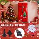 Veemoon Christmas Refrigerator Magnets Decorations, Festive Fridge Magnetic Stickers Magnetic Christmas Tree DIY Accessiores Xmas Magnets Craft for Winter Holiday Kitchen Home Party, Multi-Color