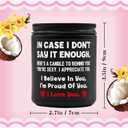 Lihome Gifts for Him - Anniversary Wedding, Birthday, Christmas, Friendship Gifts, Natural Soy Wax Vanilla Coconut Scented Candles(7oz)