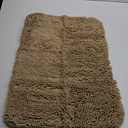 Beige Bathroom Rugs  Absorbent and Washable Bath Mat, Non-Slip, Thick Soft Chenille Bath Rugs for Bathroom Floor, Shower, Sink - 17" x 24"