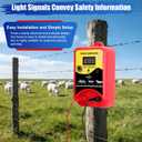 Electric Fence Charger for Livestock(with Grounding Rod), Electric Fence Charger, Fence Energizer 12KV Repel Predators, Fence Charger Ensure Secure Livestock Containmen,Supply for Diverse Farm