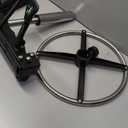 YJHome Rolling Stool, Rolling Stools with Wheels Foot Rest, Backrest Adjustable Height, Heavy Duty 400lbs Weight Capacity, Salon Spa Tattoo Massage Office Swivel Stool Chair (Black)