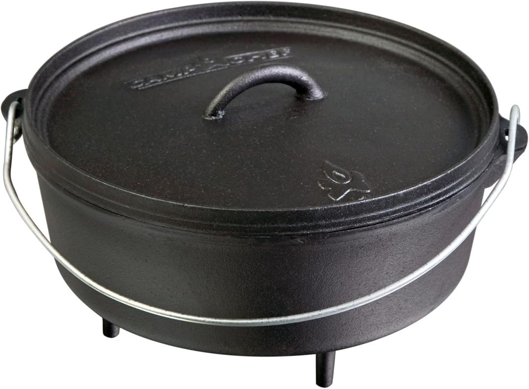 Camp Chef SDO10 10" Double Black Seasoned Cast Iron Dutch Oven with Lid Camp Chef SDO10 10" Double Black Seasoned Cast Iron Dutch Oven with Lid