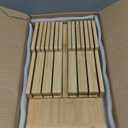 NIUXX Bamboo In-Drawer Knife Block Set for 12 Knives(Not Included), Large Kitchen Detachable Washable Cutlery Slot Organizer Storage Holder for Sharpening Steel and Cutter