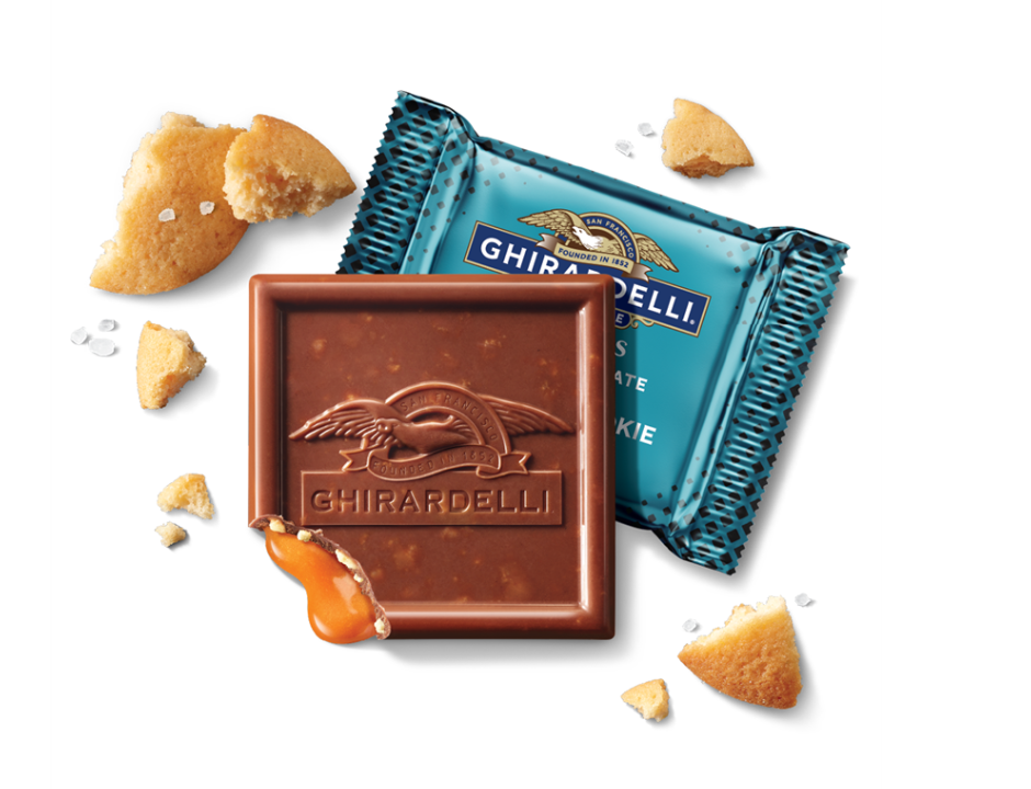 Milk Chocolate Sea Salt Caramel Cookie Cookie Squares Case Pack ( 396 ct )