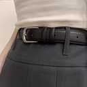 EMMIOL Y2K Belt for Women Star Studded Belt Vintage Gothic Grunge Punk Rock PU Leather Waistband (Fit Waist:26''-35'', Elegant Black)