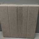 Bumusty Large Cork Board Alternative-36 x 24" Felt Bulletin Board Tiles, with 30 Pushpins, 40 Adhesive Tabs, Bold-Stripe 6-Pack, Cork Boards for Office Push Pin Board Felt Board-Taupe