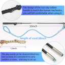 DIBBATU Flirt Pole for Dogs Interactive Dog Toys for Large Medium Small Dogs Chase and Tug of War, Dog Teaser Wand with Lure Chewing Toy for Outdoor Exercise & Training