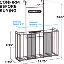 Simple Houseware Over Cabinet Door Organizer, Mesh Bronze
