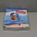 EZIGO Baby Pool Float with Canopy UPF50+ Sun Protection, Inflatable Kids Pool Floats with Ocean Animal Toys for Baby 6-36 Months, Infant Swimming Float with Adjustable Safety Seat for Boys Girls (blue)