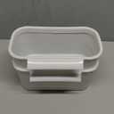 Rikyo 2 Pack White Hanging Cup Holders,10x5x4.5 Trolley Basket Storage, Rolling Cart Accessories Hanging Buckets Hanging Bins, Storage Bucket, Make Up Pencil Holder, Kitchen Storage Container