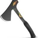 ESTWING Special Edition Camper's Axe - 16" Hatchet with Forged Steel Construction & Shock Reduction Grip - E44ASE