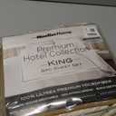 Mueller Ultratemp King Size Sheets Set, Super Soft 1800, 6 Piece, Deep Pocket up to 16" Bed Sheets, Transfers Heat, Breathes Better, Hypoallergenic, Wrinkle, Cream