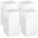 4 Count 40 Gallon Disposable Trash Cans with Waterproof Lining for Events, Reusable Sturdy Garbage Bins for Parties and Weddings, XL Size Trash Can Bin for Garbage and Recycling