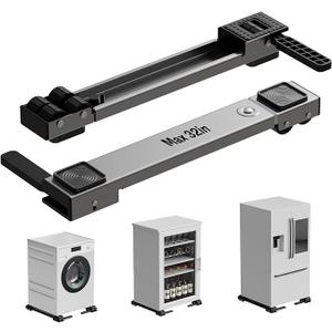 KVRG Appliance Rollers Heavy Duty,Newest Extendable Appliance Sliders,Liftable Washing Machine Base,Easily Move Washer and Dryer Machines,Refrigerators,FurnitureGrey