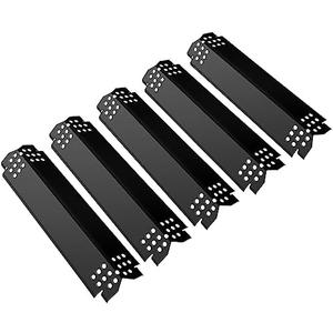 Unicook Grill Heat Plates for Nexgrill 720-0888, 720-0888N, 720-0830H, Backyard, Porcelain Grill Burner Covers Replacement Parts, 14.6 Inch Heat Shields Tents, Flame Tamers, 5 Pack