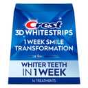 Crest 3D Whitestrips, 1 Week Smile Transformation, Whitestrips 3D White, Teeth Whitening Strip Kit, 3 Treatments (Each with 1 Upper/1 Lower)