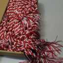 24 pcs Graduation Honor Cords 68" Grad Braided Honor Cord with Tassel Honor Rope Grad Cords Bulk for Graduation Students Bachelor Master Doctoral Gown Grad Decor (Burgundy and White)