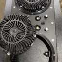 KEMIMOTO UTV Fan, Dual 8" Large Cab Cooling Fan with Variable Speed Dial, 12V Overhead Cooling Fan with Dome Light Compatible with Polaris Ranger, RZR 2024+, Can-Am Defender