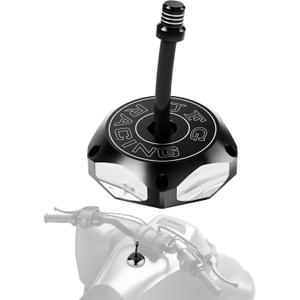 JFG RACING ATV Gas Cap,CNC Fuel Tank Billet Cover for YFZ 450,YFZ450R,Banshee 350 200,Raptor 660 350 250 125,Warrior 350 450,Kodiak 400,Grizzly 660 450 400 350,Bruin 350 250-Black