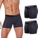 MERINNOVATION 2 Packs Merino Wool Underwear Men - 100% Merino Wool Boxer Briefs for Men Everyday Breathable Anti-Odor Boxers (XL)