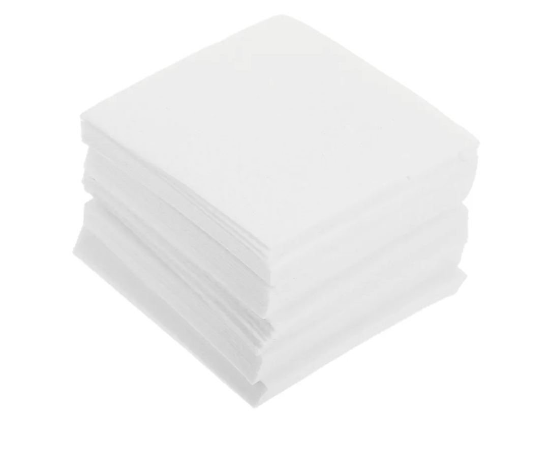 50 Pisces Fiber Paper Squares 8x8 White