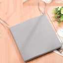 Gray, Outdoor Cushions, Waterproof Square Patio Chair Cushions with Ties, Outdoor Seat Cushion for Patio Furniture Fade Resistant Garden Sofa Couch Chair Pads