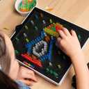 Lite Brite Ultimate Value Retro Toy, 12 Seasonal Templates, Peg Pouch, Light up Creative Activity Toy, Educational Stem, Gift for Girls and Boys, Ages 4+