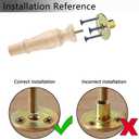 Michanco Wooden Furniture Legs 8 Inch Set of 4 Unfinished Replacement Parts for Couch Sofa Chair Ottoman Cabinet