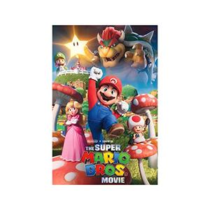 The Super Mario Bros. Poster 2023 Movie Posters Prints Bedroom Decor Silk Canvas for Wall Art Print Gift Home Decor Unframe Poster 22x34inch, Pack of 5