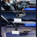 Car Phone Holder for Dashboard Cell Phone Mount for Car 360 Degree Rotation Clip Design Compatible with All Cell Smart Phones.