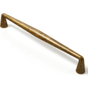 Goo-Ki Vintage Retro Antique Brass Zinc Alloy Cabinet Handles - 6.3''(160mm) Hole Center Affordable Luxury Cabinet Pull Hardware for Bedroom, Kitchen, 6 Pack