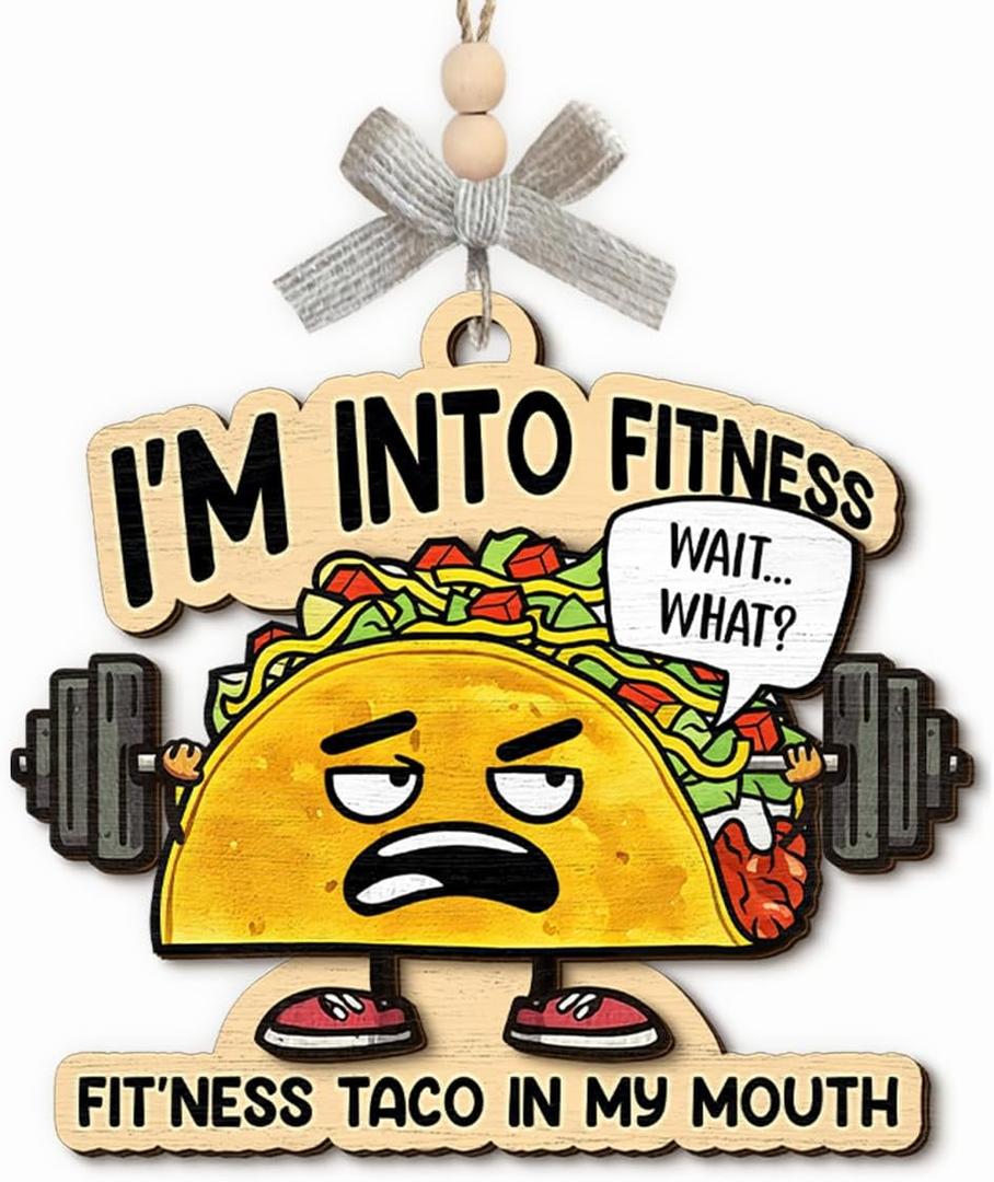 Taco Christmas Ornaments 2025 - Unique Taco Bell Ornament, Funny Food Lover Gift, Hilarious Gifts for Friends and Tree Decor, Funny for Women Men Boys Girls Neighbors