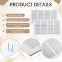 White 2 Pack Ceiling Vent Cover for Wall, Duct Opening Vent,24x12 Inch