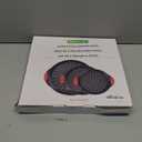 NutriChef 3-Piece Pizza Tray Set with Silicone Handles - Round Nonstick Pizza Pan with Perforated Holes, Durable Carbon Steel, Small, Medium, Large Sizes - Ideal for Crispy, Evenly Baked Pizzas (Gray)