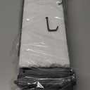 12" Shower Caddy Suction Cup, Concealed Shower Shelves Suction Cup with Hooks & Towel Bar, NO-Drilling Suction Shelf for Bathroom & Kitchen - Gray