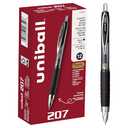 uniball 207 Signo Gel Ultra Micro Gel Pen, Retractable, Extra-Fine 0.38 Mm, Black Ink, Smoke Barrel
