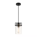 Globe Electric 61109 Oliver 1-Light Dark Bronze Pendant with 15 ft. Cord