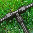 20 Pack Quick Connect 1/4" Drip Irrigation Tee Connectors,Tee Fitting for 1/4 Inch Irrigation Tubing,1/4 push to connect fittings for garden watering system