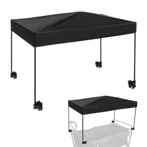 Universal model Wagon Canopy Cover Garden Push Awning Portable Outdoor Stroller Accessories Awning for Garden Wagon, Shopping, Camping (Suitable for Folded, Gathering Folded Wagon)17.3*30 inches